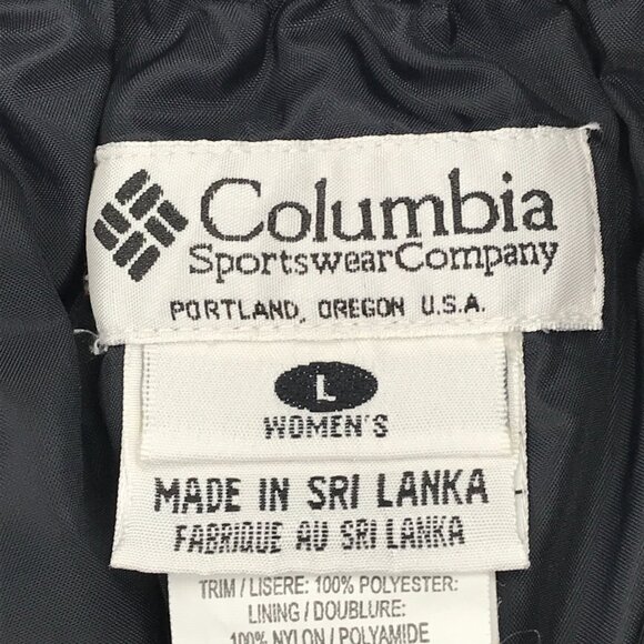 Vintage Columbia Insulated Ski Snow Pants Women's Large Black Winter Outdoor Y2K - Picture 6 of 14